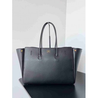 Balenciaga Bel Air Carry All Medium Bag in Black Calfskin