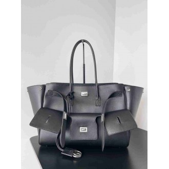 Balenciaga Bel Air Carry All Medium Bag in Noir Calfskin