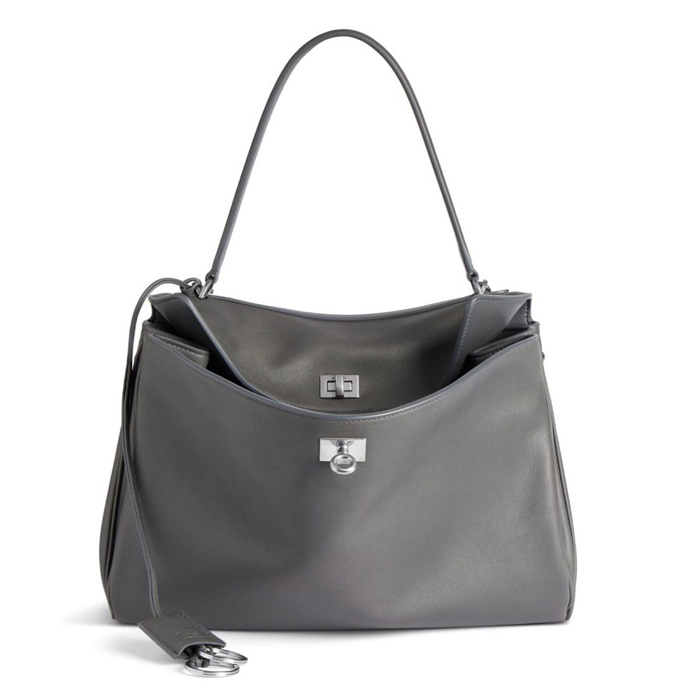 Balenciaga Rodeo Medium Bag in Grey Calfskin