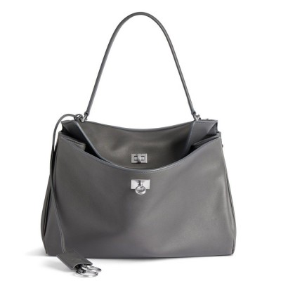 Balenciaga Rodeo Medium Bag in Grey Calfskin