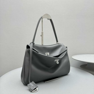 Balenciaga Rodeo Medium Bag in Grey Calfskin