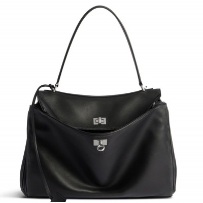 Balenciaga Rodeo Medium Bag in Noir Calfskin