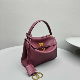 Balenciaga Rodeo Mini Bag in Burgundy Calfskin