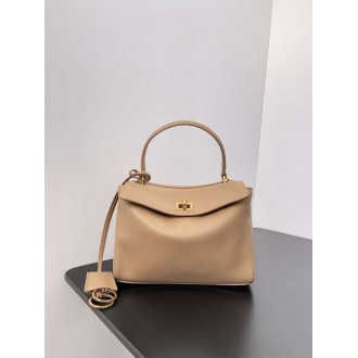 Balenciaga Rodeo Mini Bag in Latte Calfskin