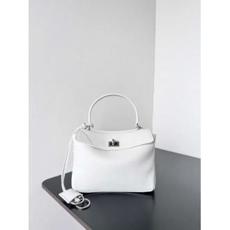 Balenciaga Rodeo Mini Bag in White Calfskin