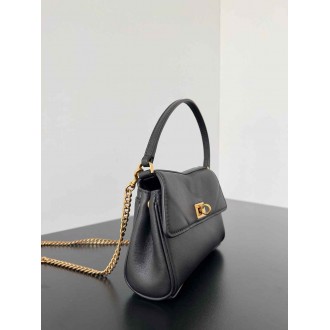 Balenciaga Rodeo Nano Bag with Chain in Black Calfskin