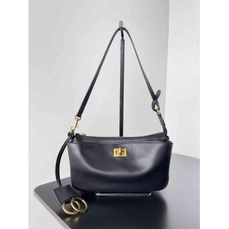 Balenciaga Rodeo Sling Pochette Bag in Black Calfskin