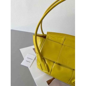Bottega Veneta Arco Small Bag In Mirabelle Intrecciato Leather