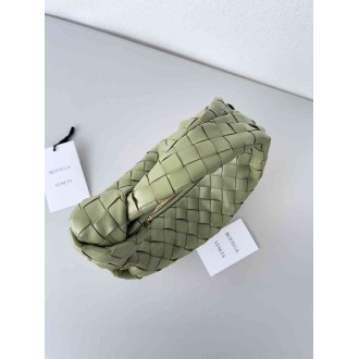 Bottega Veneta BV Jodie Mini Bag In Travertine Intrecciato Lambskin