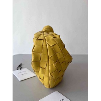 Bottega Veneta BV Jodie Mini Bag In Yellow Intrecciato Lambskin