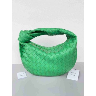 Bottega Veneta BV Jodie Teen Bag In Green Intrecciato Leather