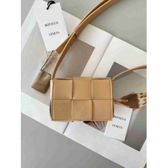 Bottega Veneta Candy Cassette Bag In Almond Lambskin
