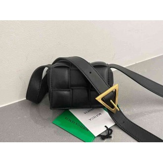 Bottega Veneta Candy Padded Cassette Bag In Black Lambskin