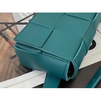 Bottega Veneta Cassette Belt Bag In Mallard Intrecciato Leather