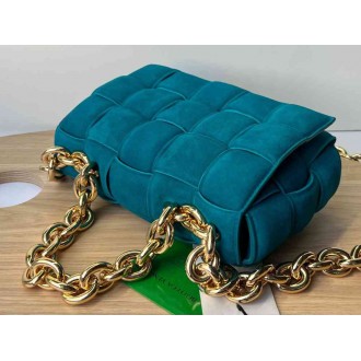 Bottega Veneta Chain Cassette Bag In Blaster Suede