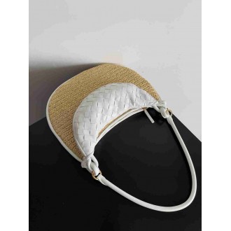 Bottega Veneta Gemelli Medium Bag in Natural Raffia