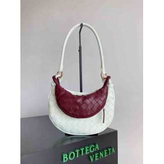 Bottega Veneta Gemelli Small Bag in Glacier Barolo Intrecciato Lambskin