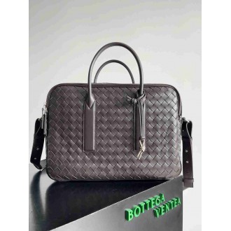 Bottega Veneta Getaway Briefcase in Fondant Intrecciato Calfskin