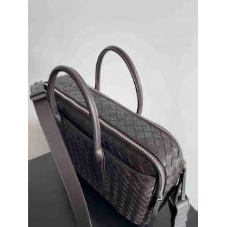 Bottega Veneta Getaway Briefcase in Fondant Intrecciato Calfskin