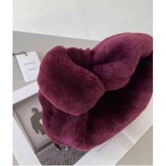 Bottega Veneta Mini BV Jodie Bag In Mystic Shearling