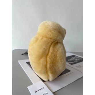 Bottega Veneta Mini BV Jodie Bag In Teddy Shearling
