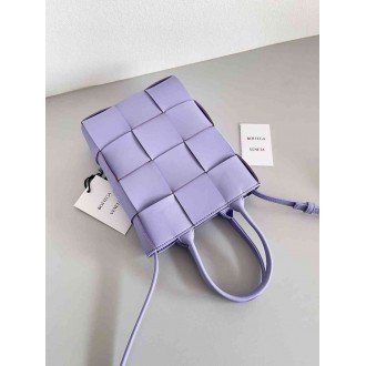 Bottega Veneta Mini Cassette Tote Bag In Wisteria Lambskin
