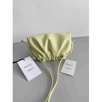 Bottega Veneta Mini Pouch Bag In Zest Washed Calfskin