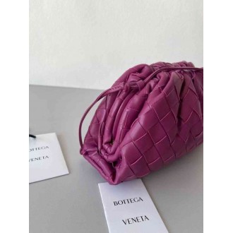 Bottega Veneta Mini Pouch In Cinnabar Intrecciato Lambskin