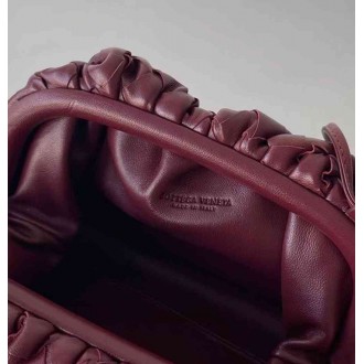 Bottega Veneta Mini Pouch In Grape Intrecciato Lambskin