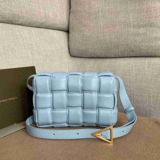 Bottega Veneta Padded Cassette Bag In Ice Calfskin