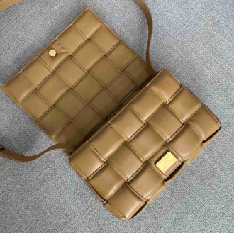 Bottega Veneta Padded Cassette Bag In Tapioca Calfskin
