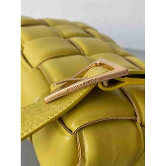 Bottega Veneta Padded Cassette Bag In Yellow Lambskin