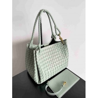 Bottega Veneta Parachute Large Bag in Sauge Intrecciato Lambskin