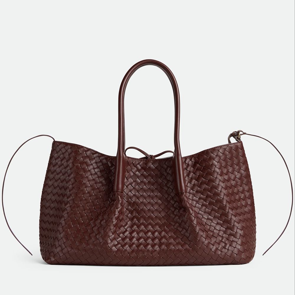 Bottega Veneta Pinacoteca Small Bag in Barolo Intrecciato Calfskin