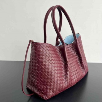 Bottega Veneta Pinacoteca Small Bag in Barolo Intrecciato Calfskin