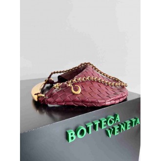 Bottega Veneta Sardine Small Bag with Chain in Barolo Lambskin