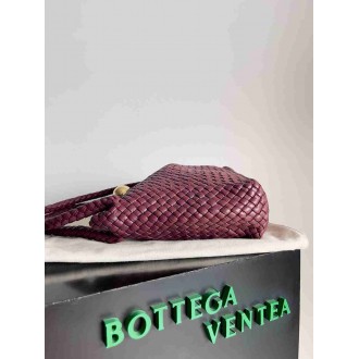 Bottega Veneta Tosca Bag in Barolo Intrecciato Calfskin