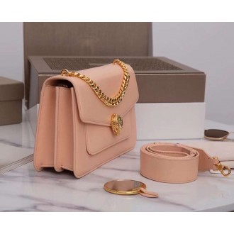 Bvlgari Serpenti Forever Medium Crossbody Bag with Chain Nude