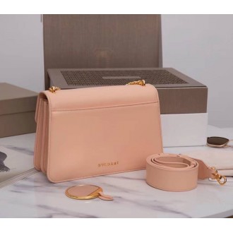 Bvlgari Serpenti Forever Medium Crossbody Bag with Chain Nude