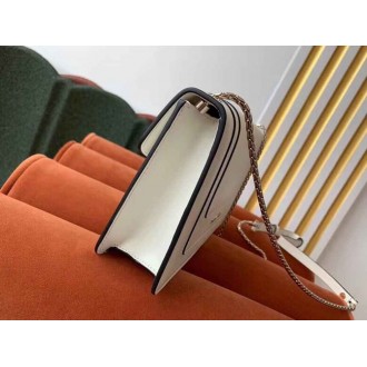 Bvlgari Serpenti Forever Small Cross-body Bag In White Calfskin