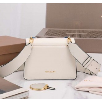 Bvlgari Serpenti Forever Small Crossbody Bag with Chain Ivory