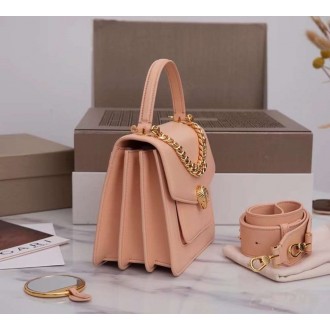 Bvlgari Serpenti Forever Small Top Handle Bag with Chain Nude