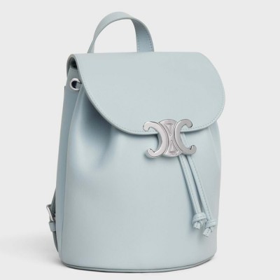 Celine Bonnie Backpack in Light Blue Calfskin