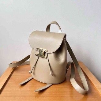 Celine Bonnie Backpack in Nude Calfskin