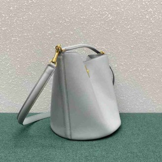 Celine Bucket 16 Bag In Mineral Smooth Calfskin