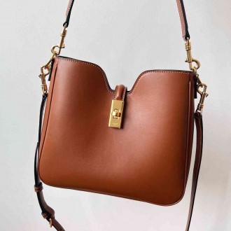 Celine Camille 16 Soft Small Bag in Brown Calfskin