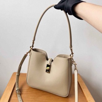 Celine Camille 16 Soft Small Bag in Smoked Brown Calfskin