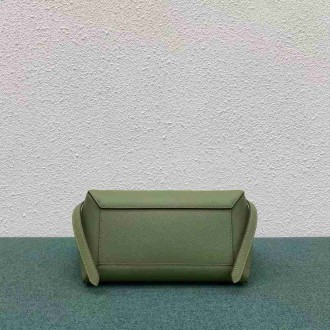 Celine Micro Belt Bag In Light Khaki Grained Calfskin