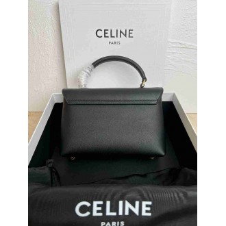 Celine Nino Teen Bag in Black Supple Calfskin