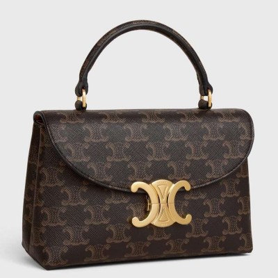Celine Nino Teen Bag in Triomphe Canvas
